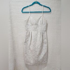 BCBG MaxAzria White Shimmer Dress